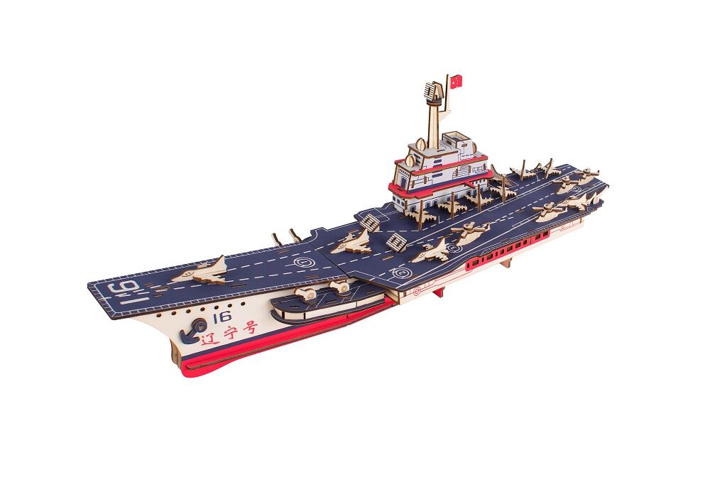 E-shop Woodcraft Drevené 3D puzzle Lietadlová loď Liaoning