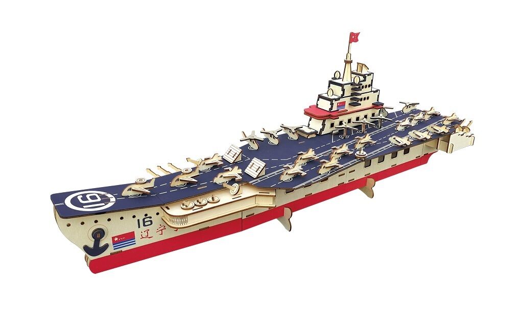 E-shop Woodcraft Drevené 3D puzzle Lietadlová loď
