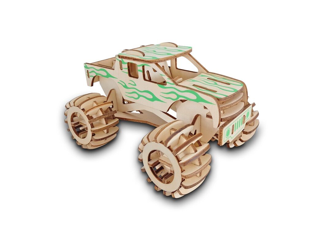 E-shop Woodcraft Drevené 3D puzzle Monster truck