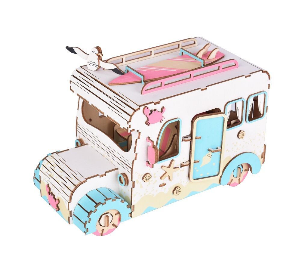 E-shop Woodcraft Drevené 3D puzzle Obytná dodávka