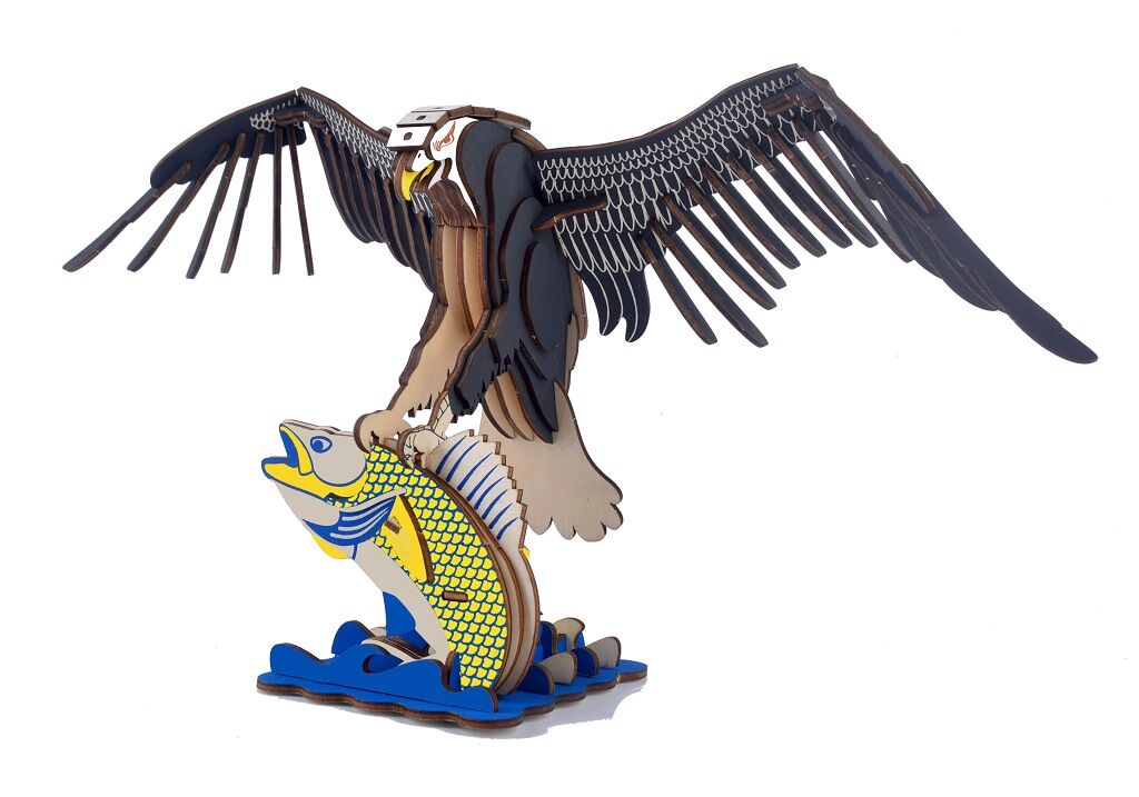 E-shop Woodcraft Drevené 3D puzzle Orol