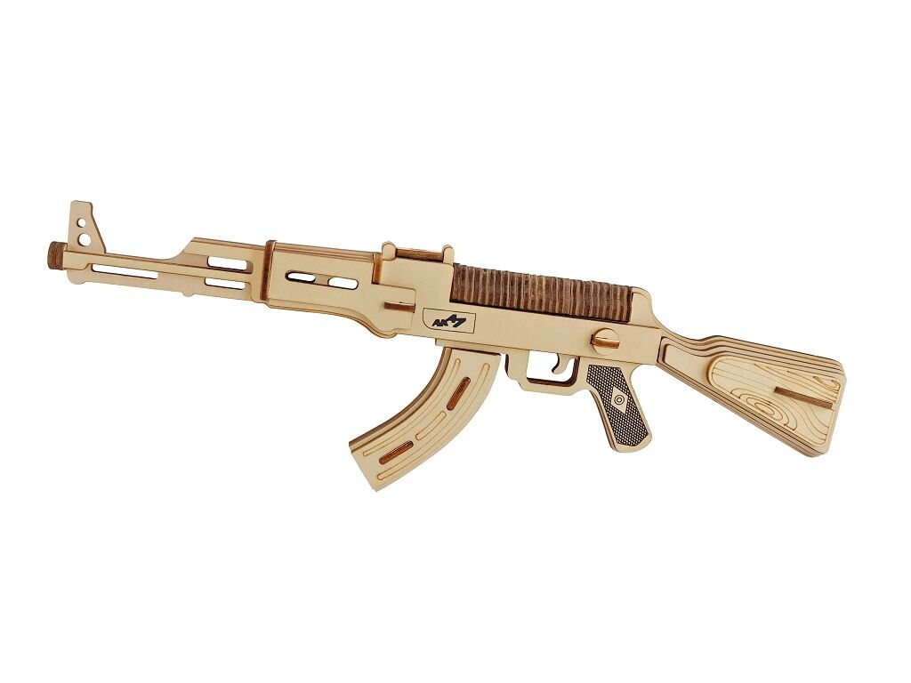 E-shop Woodcraft Drevené 3D puzzle Samopal AK47