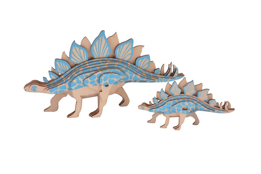 E-shop Woodcraft Drevené 3D puzzle Stegosaurus 2v1