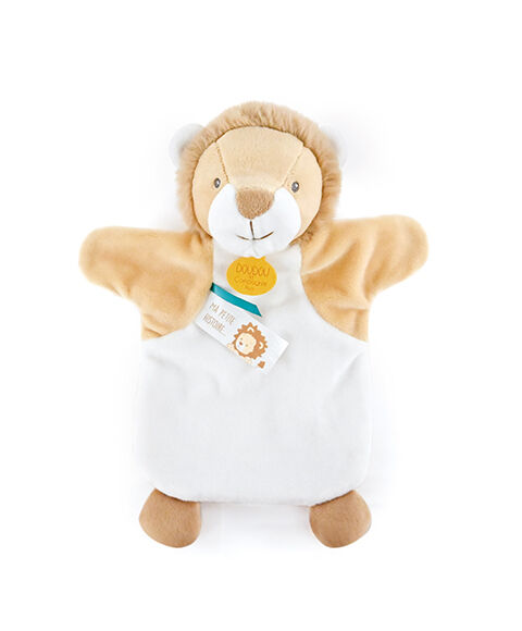 E-shop Doudou Plyšová maňuška Levíček 25 cm