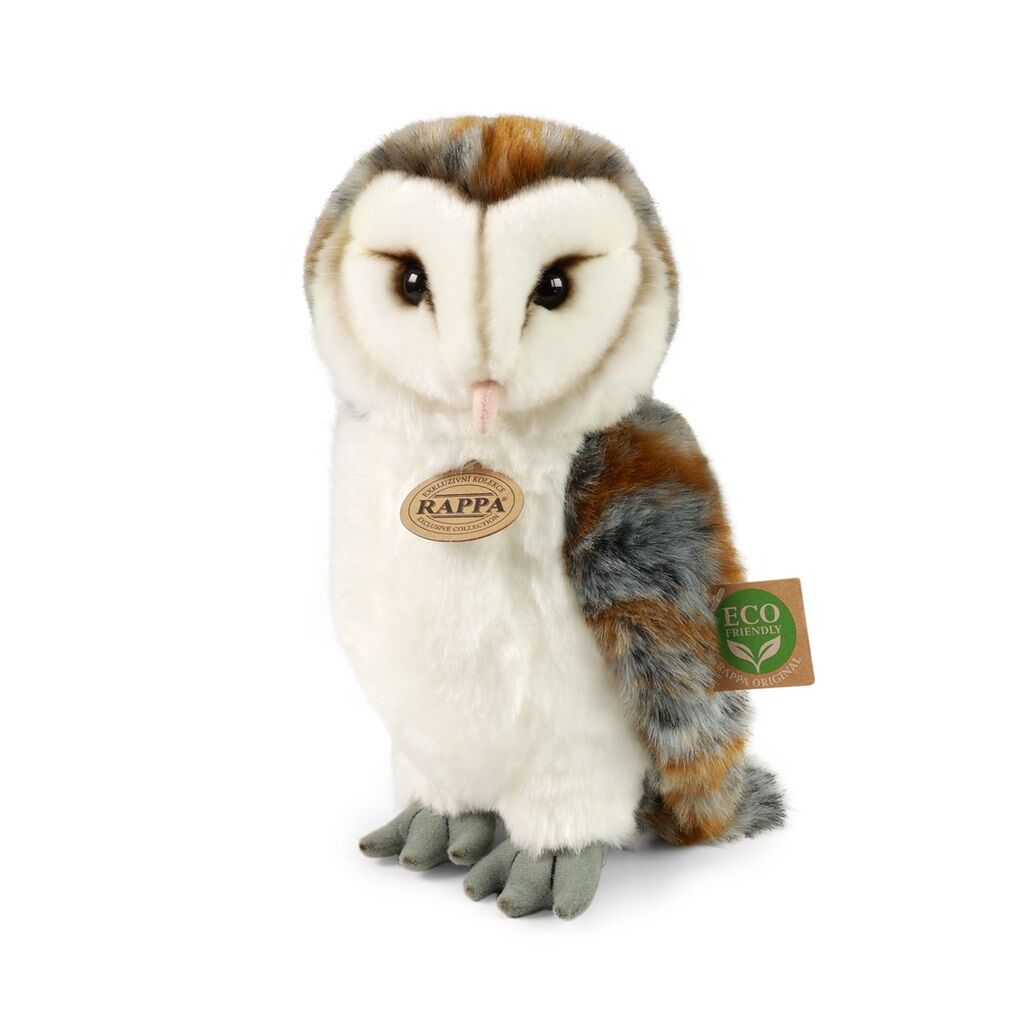 E-shop Plyšová sova pálená 27 cm ECO-FRIENDLY