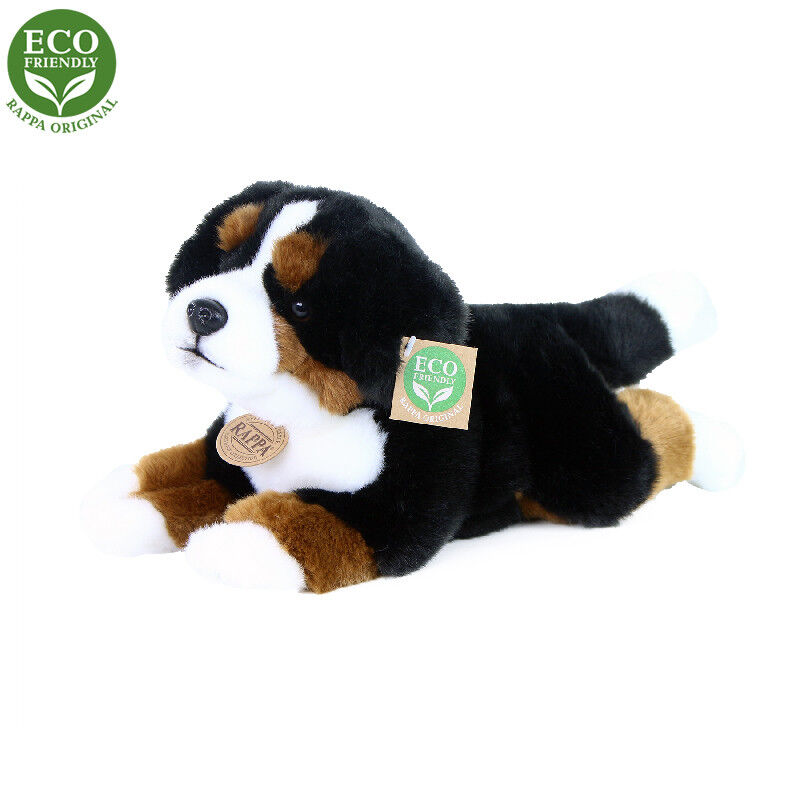 Plyšový bernský salašnícky pes ležiaci 30 cm ECO-FRIENDLY