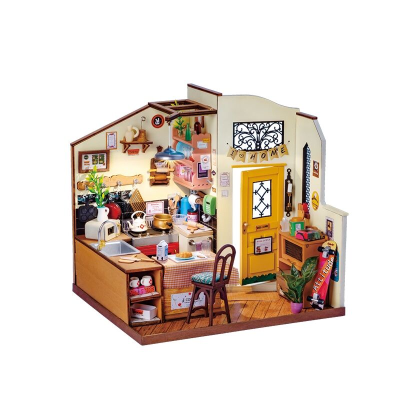E-shop RoboTime 3D Drevené puzzle Útulná kuchyňa