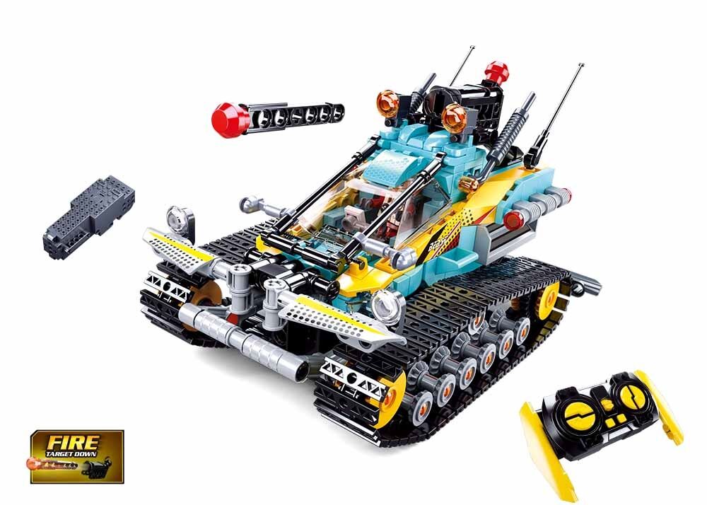 Sluban Power Bricks - R/C pásové vozidlo Scorpion s diaľkovým ovládaním M38-B1021