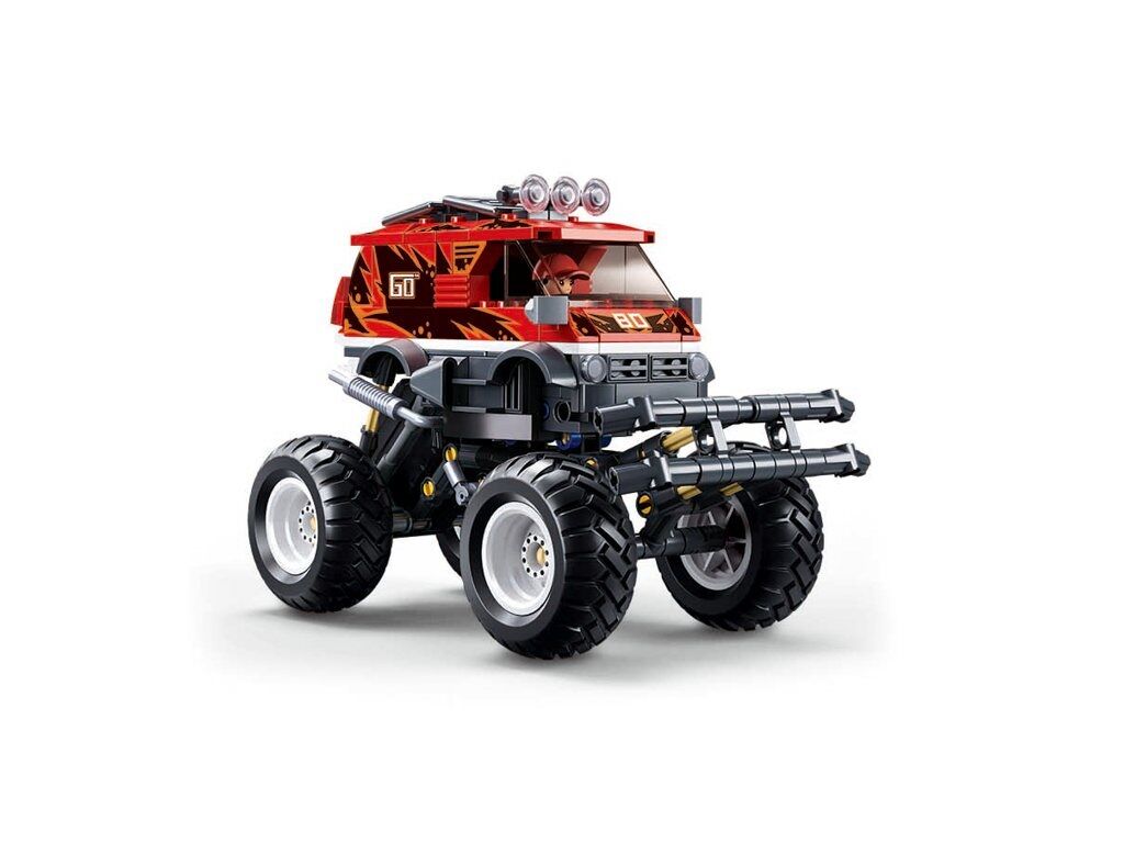 E-shop Sluban Power Bricks Naťahovací Červený Off-Road GO
