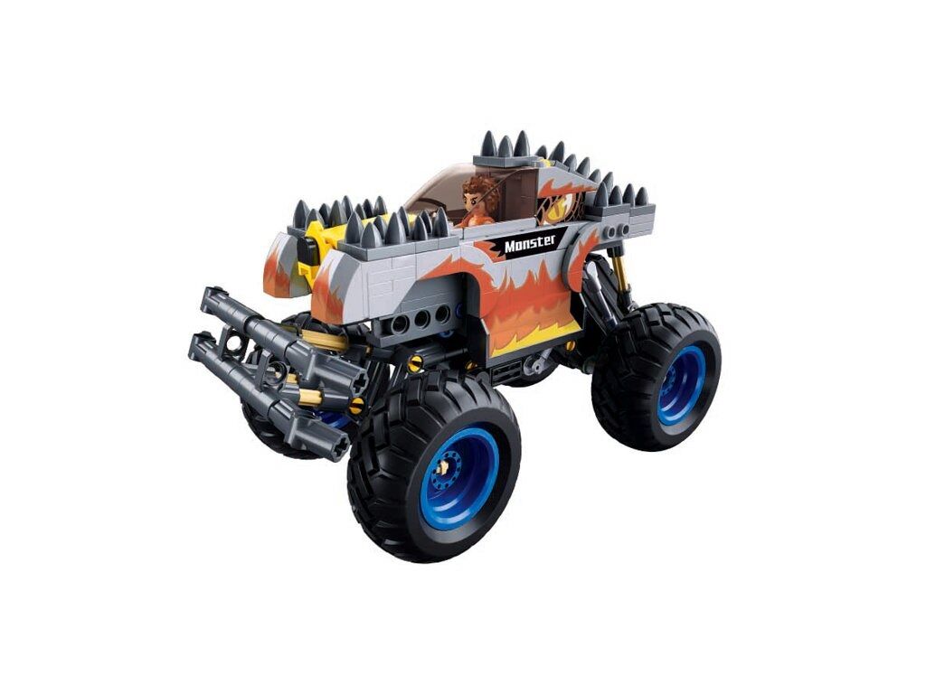 E-shop Sluban Power Bricks Naťahovací Strieborný ohnivák Off-road Monster