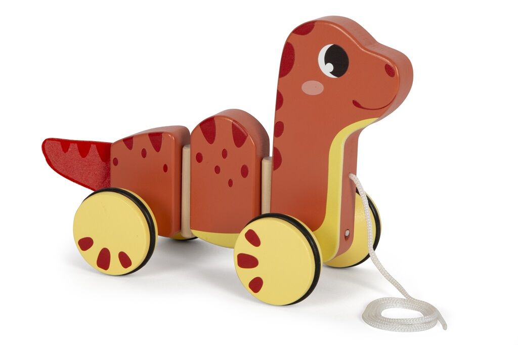 E-shop Drevená ťahacia hračka Dino