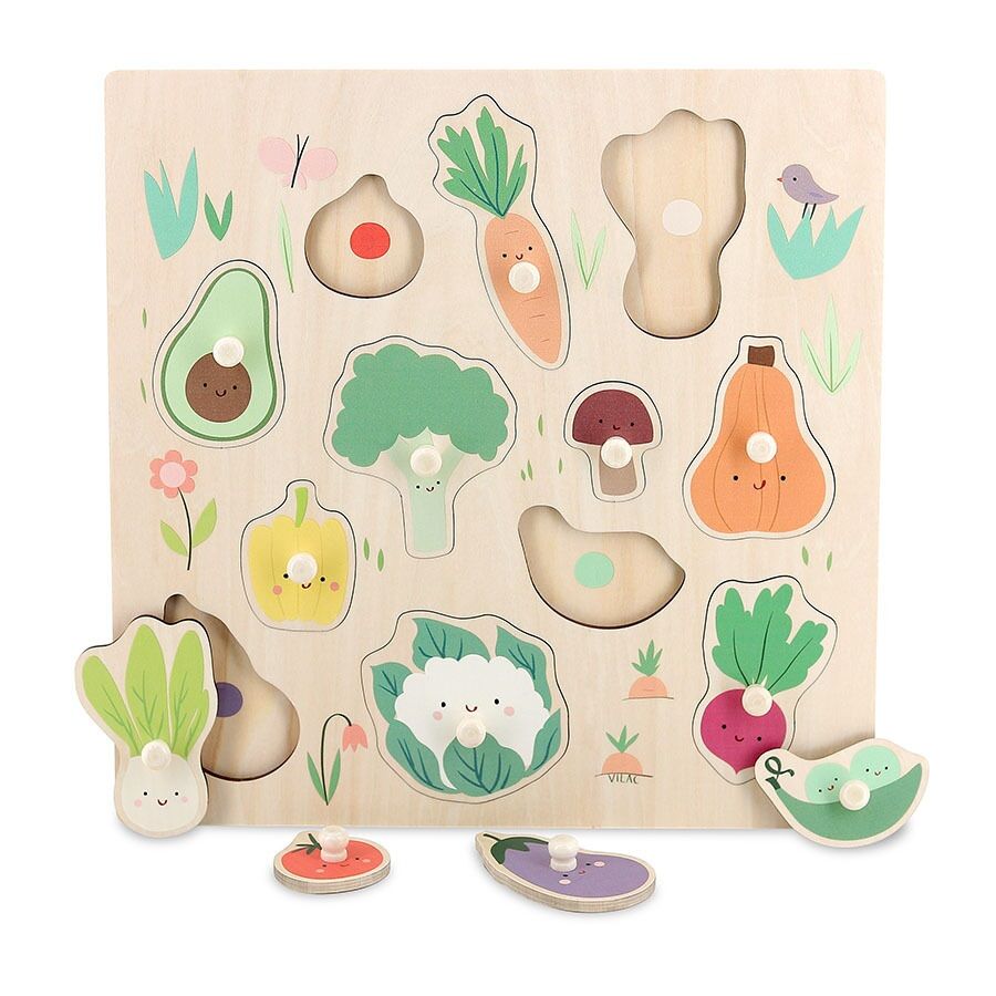 E-shop Vilac Puzzle s úchytom Zelenina