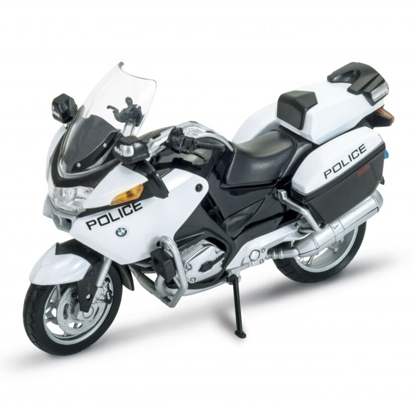 E-shop Welly Motocykel BMW R1200 RT 1:18 policajný biely