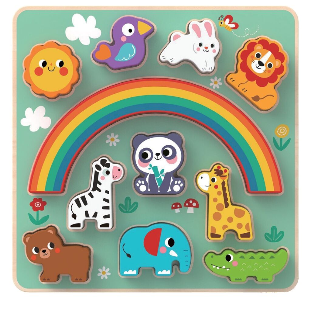 E-shop 2Kids Toys Balančné puzzle so zvieratkami 2v1