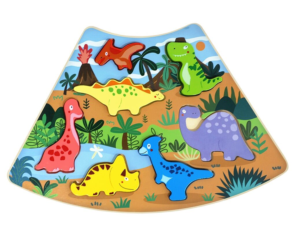 E-shop 2Kids Toys Drevené puzzle Dinosaury prepojiteľné