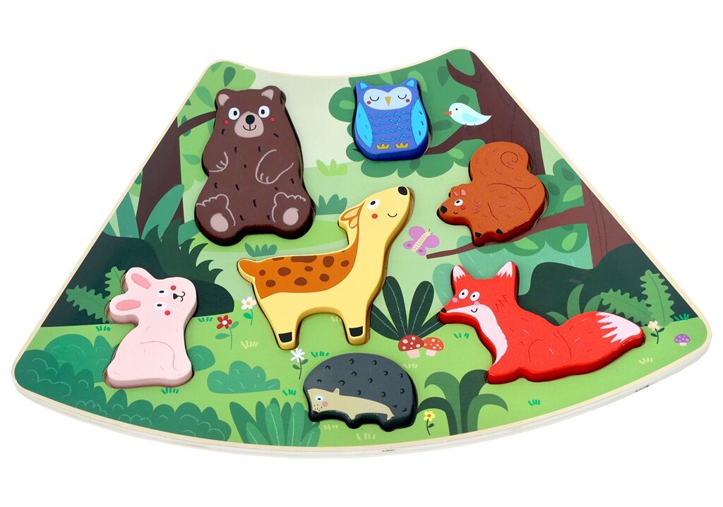 E-shop 2Kids Toys Drevené puzzle Lesné zvieratká prepojiteľné