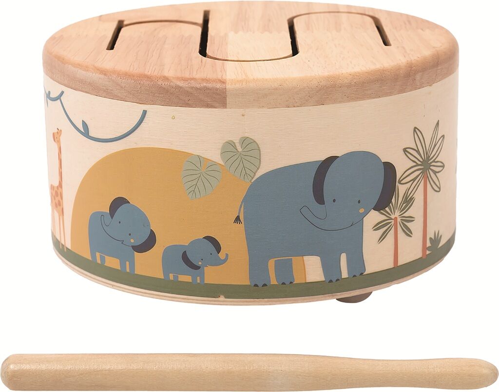 E-shop 2Kids Toys Drevený bubienok Safari