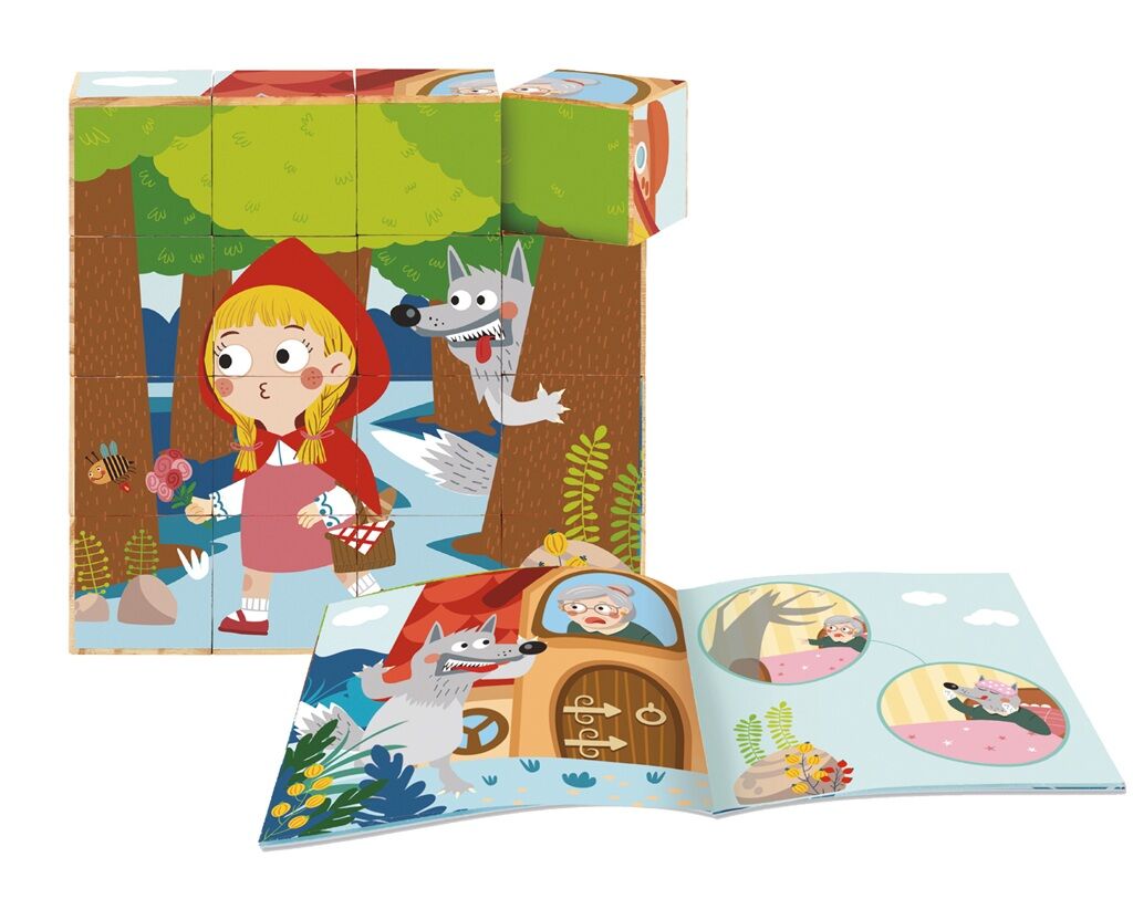E-shop 2Kids Toys Kocky Rozprávka o Červenej Čiapočke 16 ks