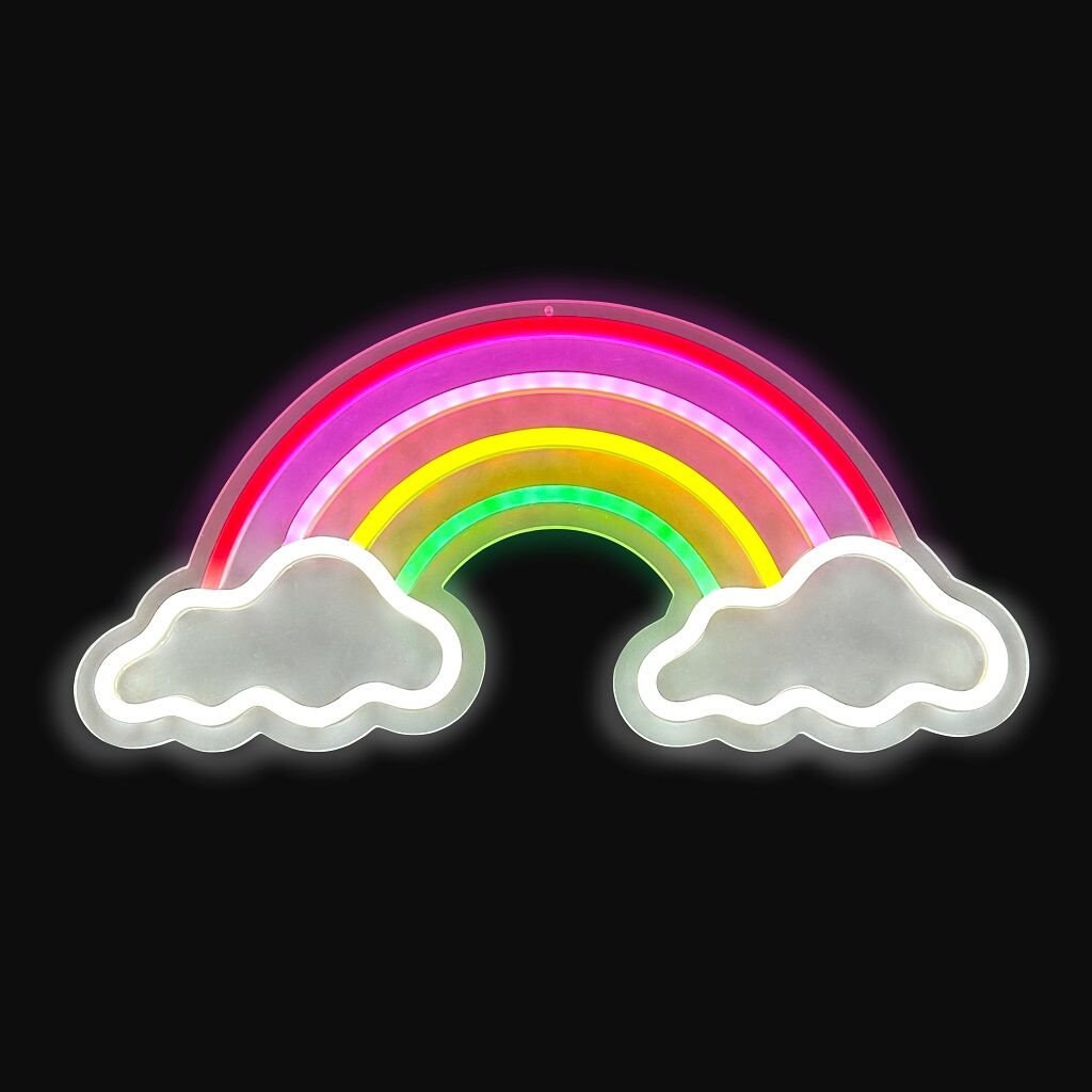 E-shop 2Kids Toys LED NEON LIGHT lampička Dúha s oblakmi
