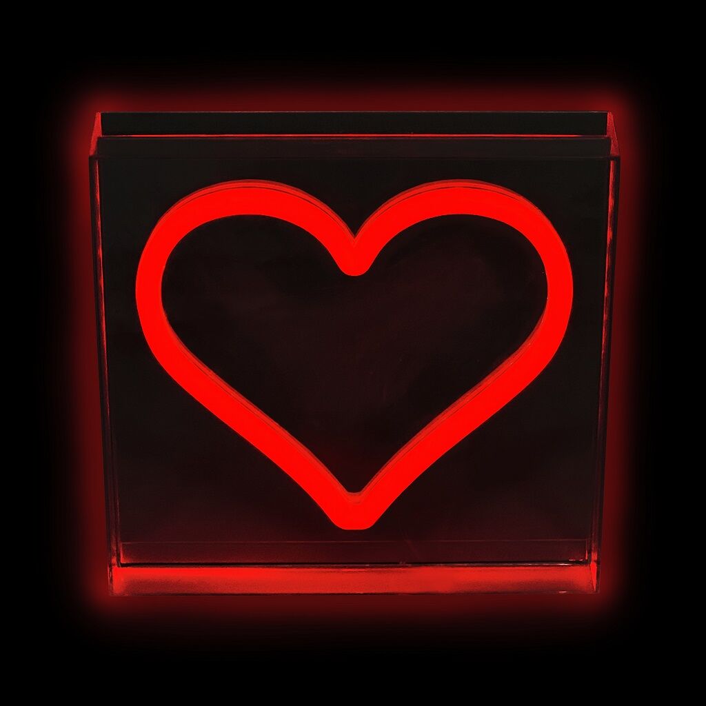 E-shop 2Kids Toys LED NEON LIGHT lampička Srdce červené