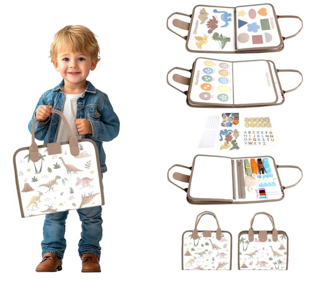 E-shop 2Kids Toys Senzorická busy kniha Dinosaury 1