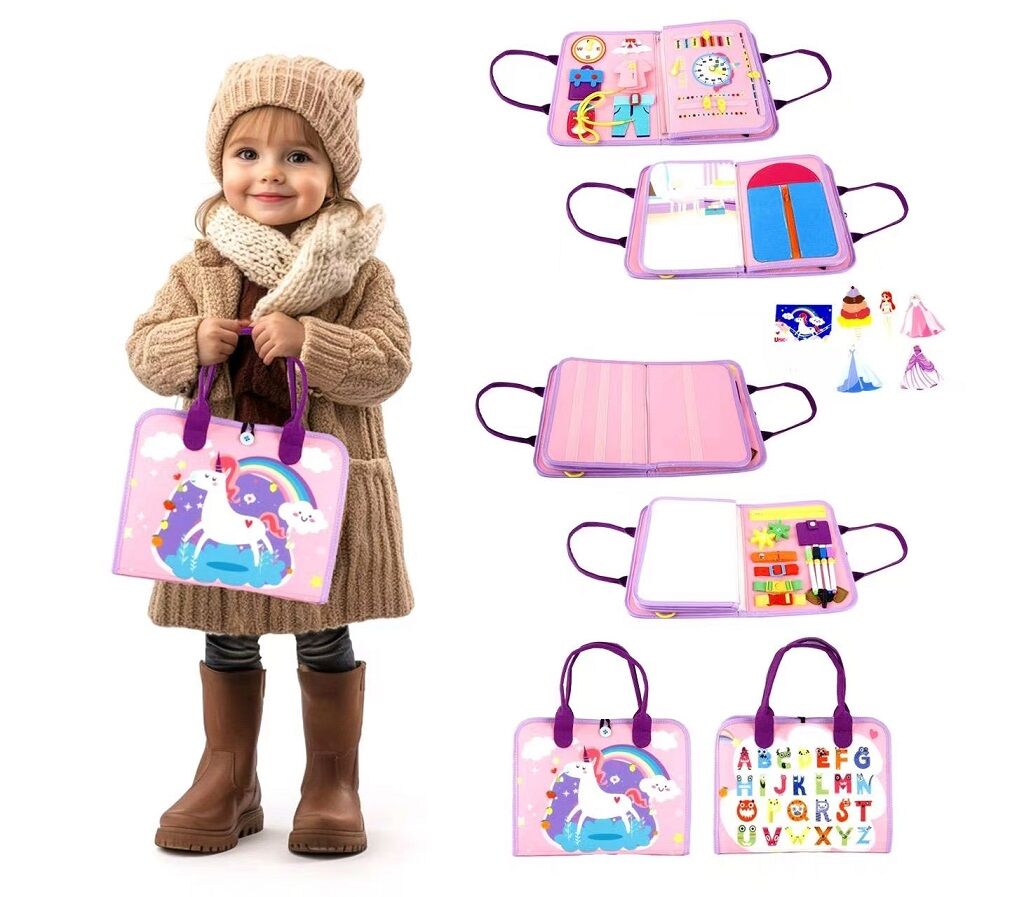 E-shop 2Kids Toys Senzorická busy kniha Jedonorožec 2