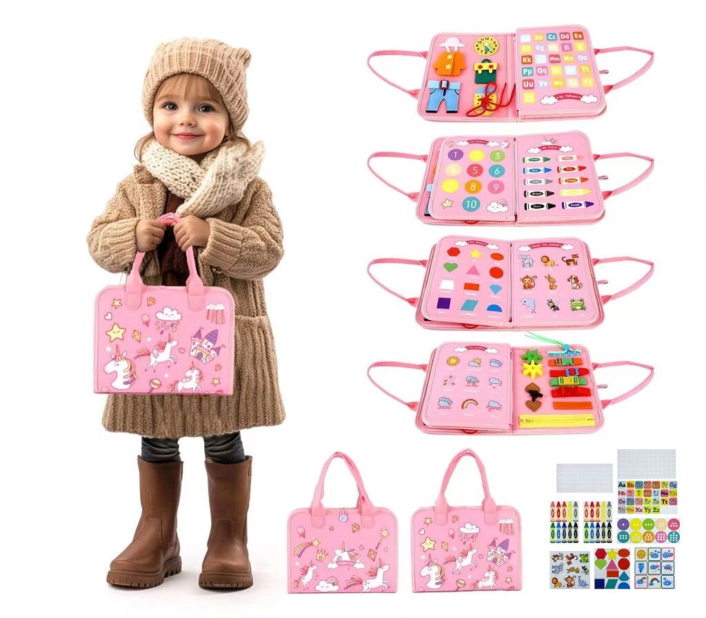 E-shop 2Kids Toys Senzorická busy kniha Jedonorožec 3