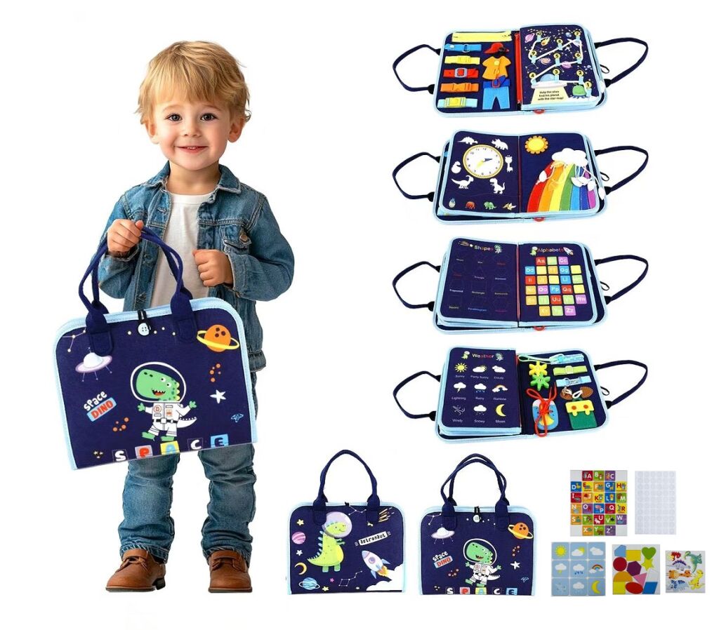 E-shop 2Kids Toys Senzorická busy kniha Vesmír