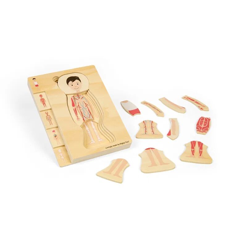E-shop Drevené puzzle Anatómia chlapec