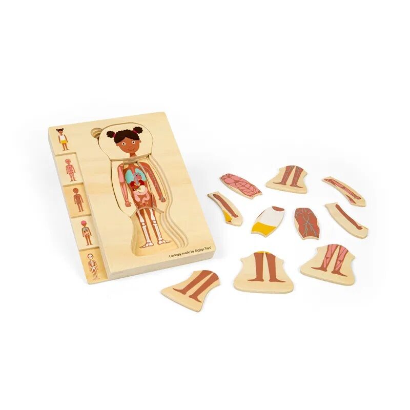 E-shop Drevené puzzle Anatómia dievča