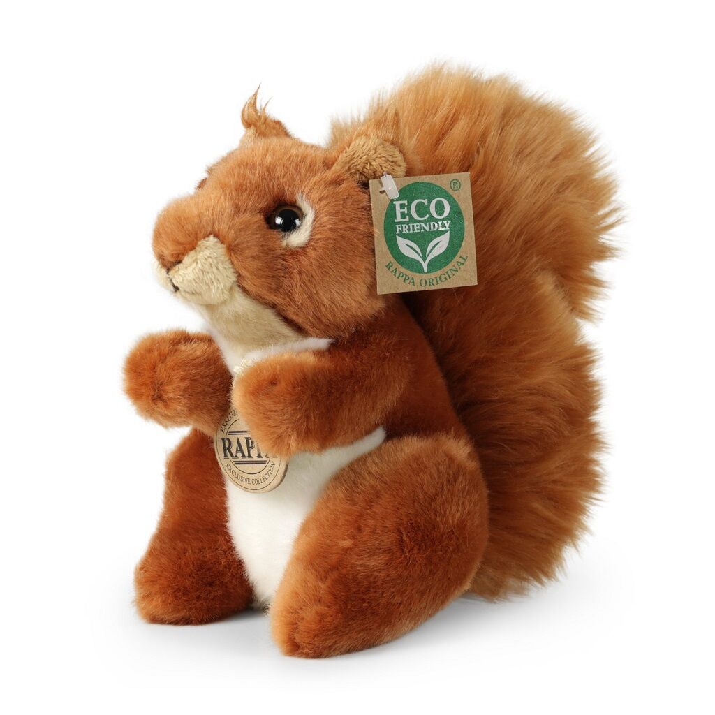 E-shop Plyšová veverička sediaca 18 cm ECO-FRIENDLY