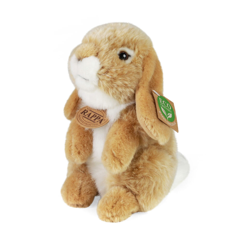 E-shop Plyšový králik béžový stojaci 18 cm ECO-FRIENDLY