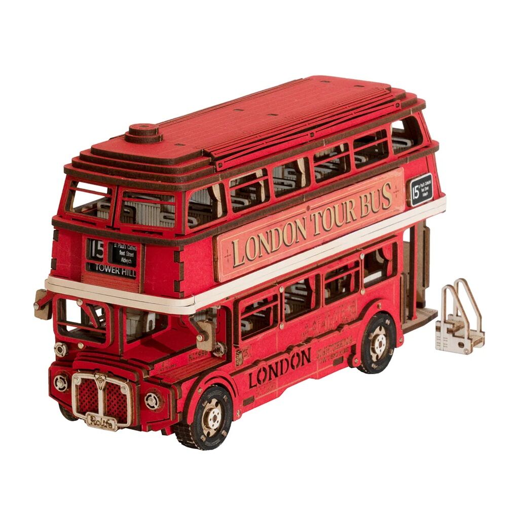 E-shop RoboTime 3D drevené puzzle Londýnsky double-decker