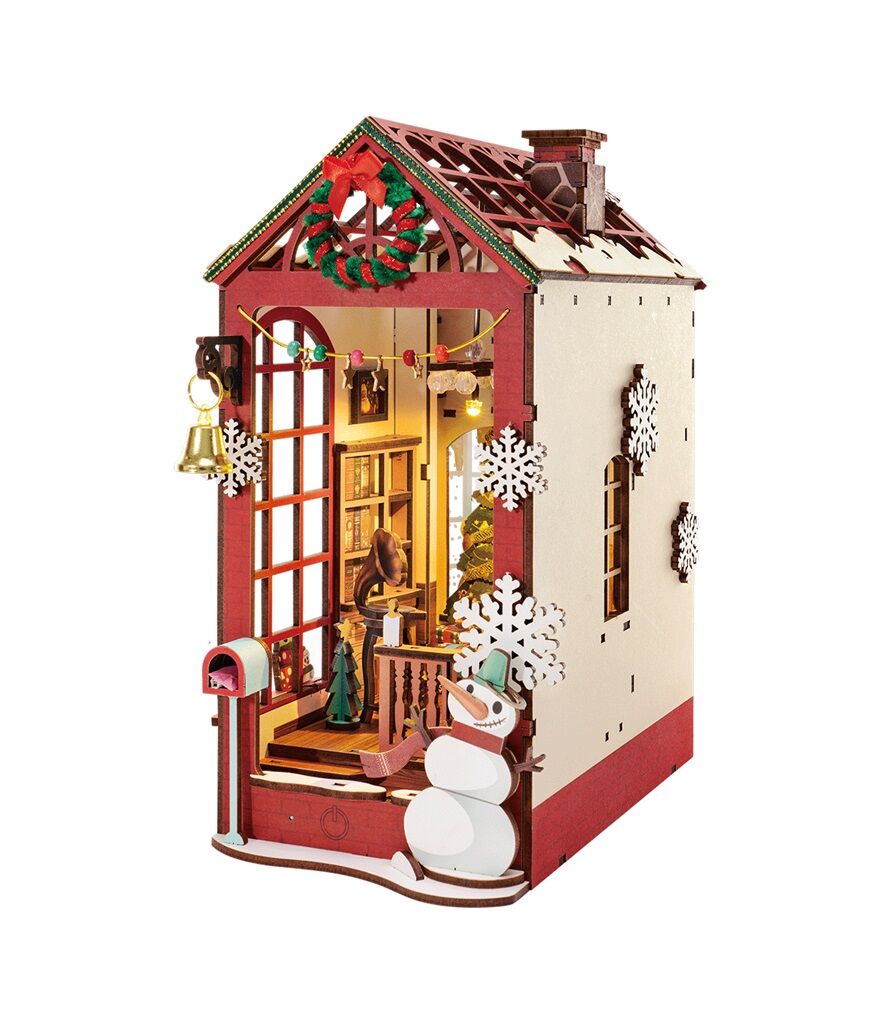 E-shop RoboTime 3D puzzle Zarážka na knihy Vianočný interiér