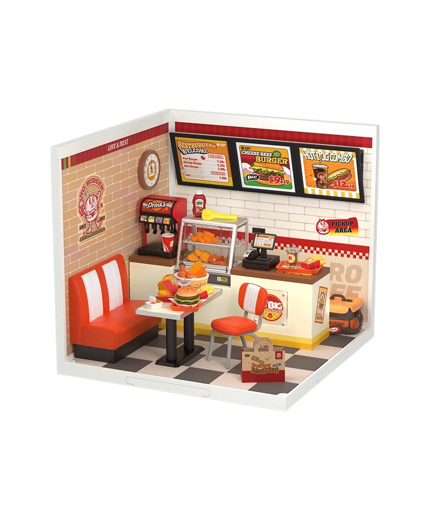 E-shop RoboTime Miniatúra domčeka Reštaurácia Mňam, mňam burger