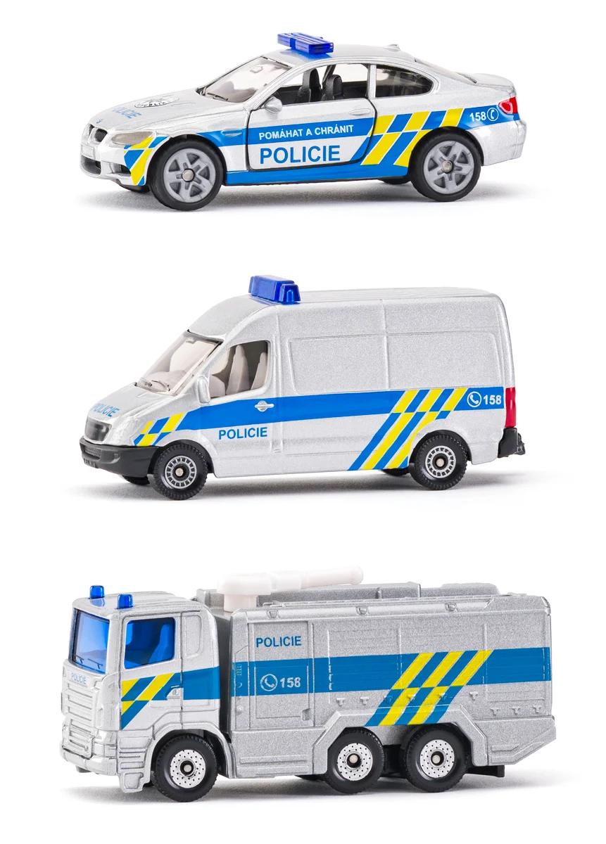 SIKU česká verzia - set policajná súprava 3 áut