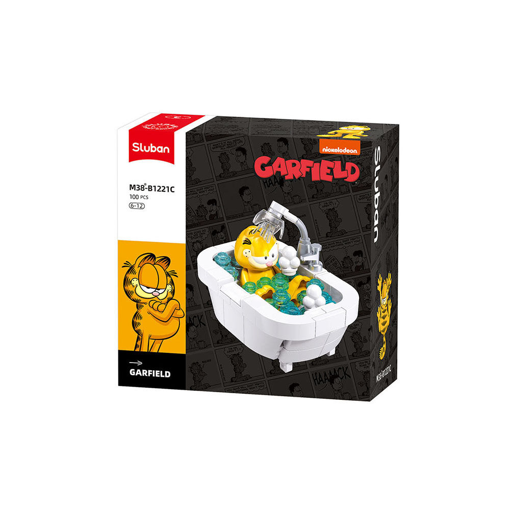 E-shop Sluban Builder M38-B1221C Garfield v bublinkovom kúpeli