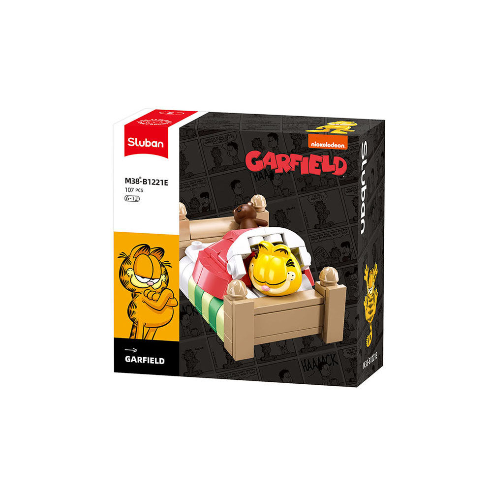 E-shop Sluban Builder M38-B1221E Garfield v posteli