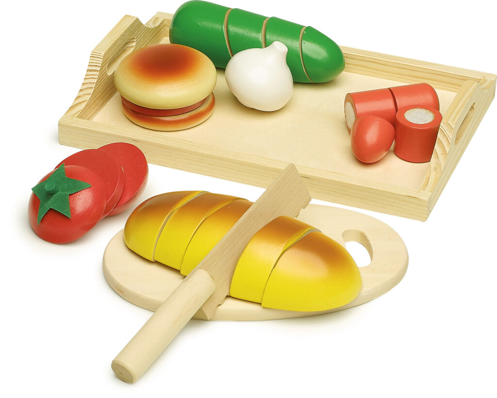 Drevená potraviny na krájanie Desiata