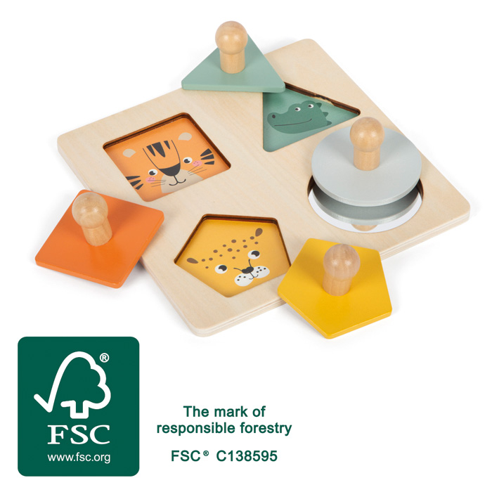 E-shop Montessori puzzle – tvary a obrázky
