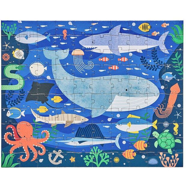 E-shop Petitcollage Obojstranné puzzle 2v1 Pod morom