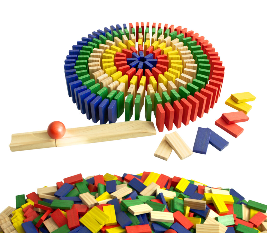E-shop 2Kids Toys Domino farebné 800 dielikov