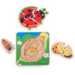 Bigjigs Toys Vkladacie puzzle Životný cyklus lienky, 1 hračky pre deti
