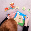 Bigjigs Toys Vkladacie puzzle Životný cyklus motýľa, 3 hračky pre deti