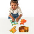 Petitcollage Prvé puzzle lesné zvieratká, 3, kreatívne hračky pre deti