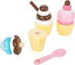 Stojan na zmrzlinu s omáčkou 3, drevené hračky pre deti