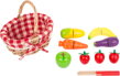 Nákupný košík s ovocím a zeleninou 1, drevené hračky pre deti