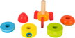 Drevená farebná raketa 2, drevené hračky pre deti
