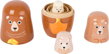 Matrioška Medvedia rodina 1, drevené hračky pre deti