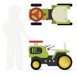 Drevené odrážadlo traktor, 3, hry pre deti